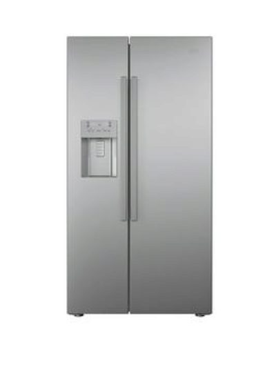 Beko Asn541S Usa Style Frost-Free Fridge Freezer - Silver